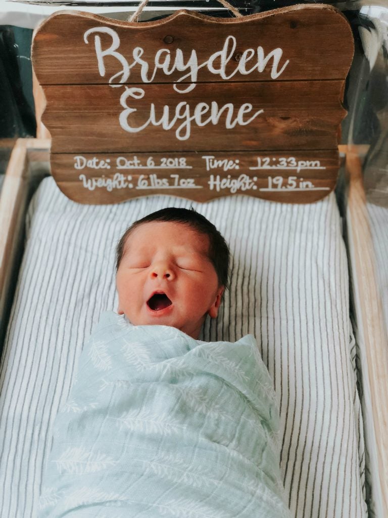 Simple DIY Wooden Hospital Birth Announcement Just Simply Mom