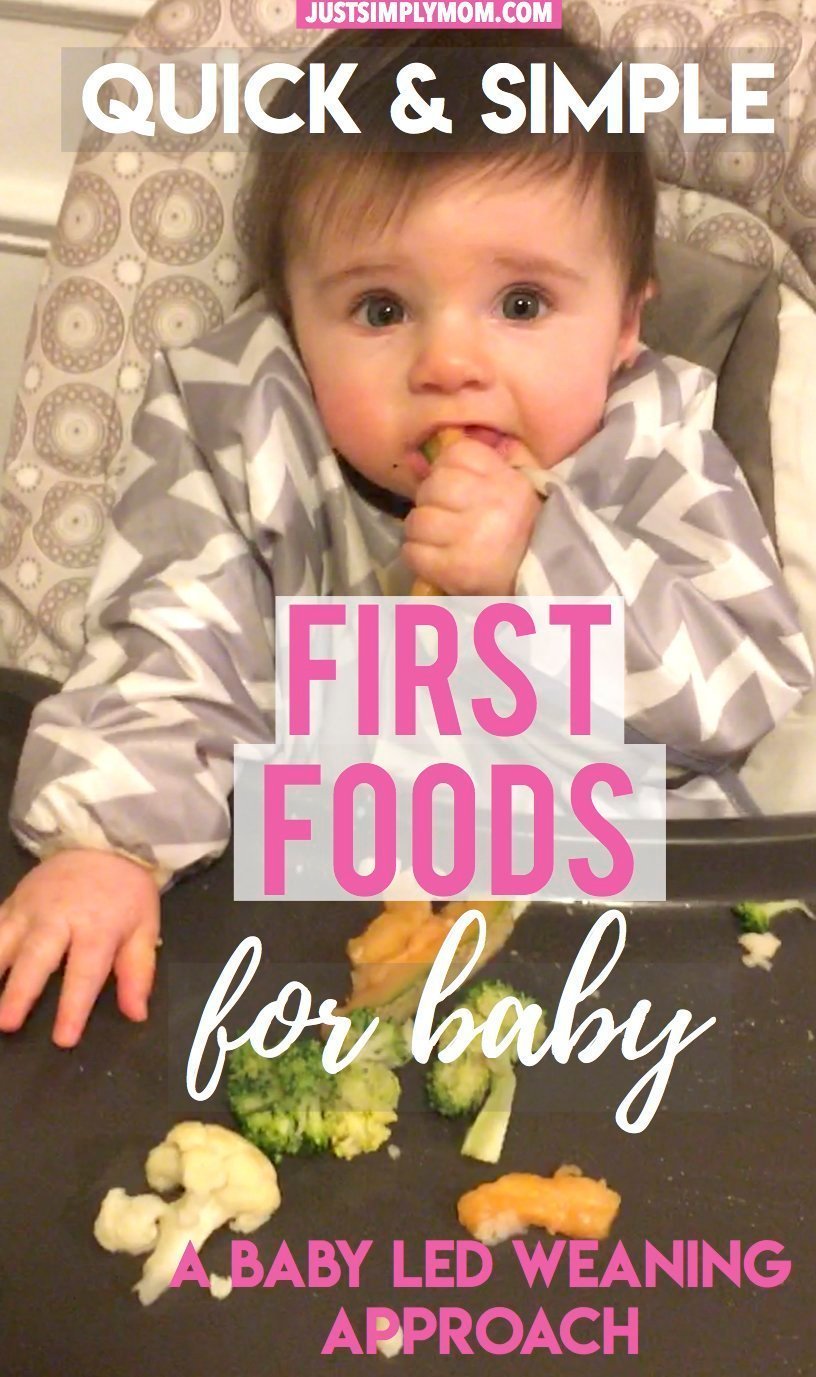 Quick & Simple First Foods For Your Baby - Just Simply Mom