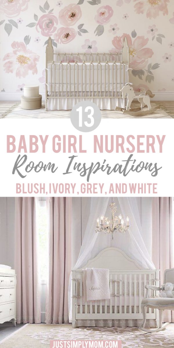 13 Blush Pink and Grey Nursery Inspirations - Just Simply Mom