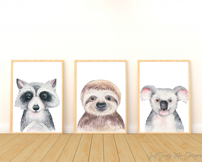 Free Printable Nursery Animal Designs - Just Simply Mom