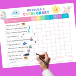 Free Printable and Editable Chore Charts for 5 - 6 Year Olds - Just ...